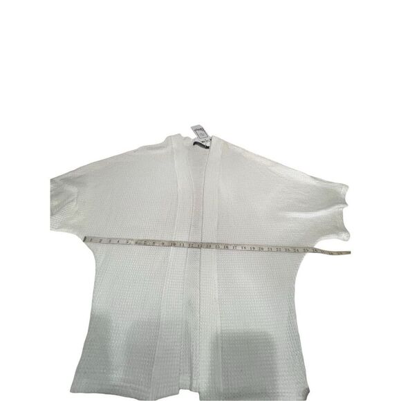 YIBOCK Off White Over Sized Open Cardigan Knit Sweater Sz S NWT - Picture 5 of 7